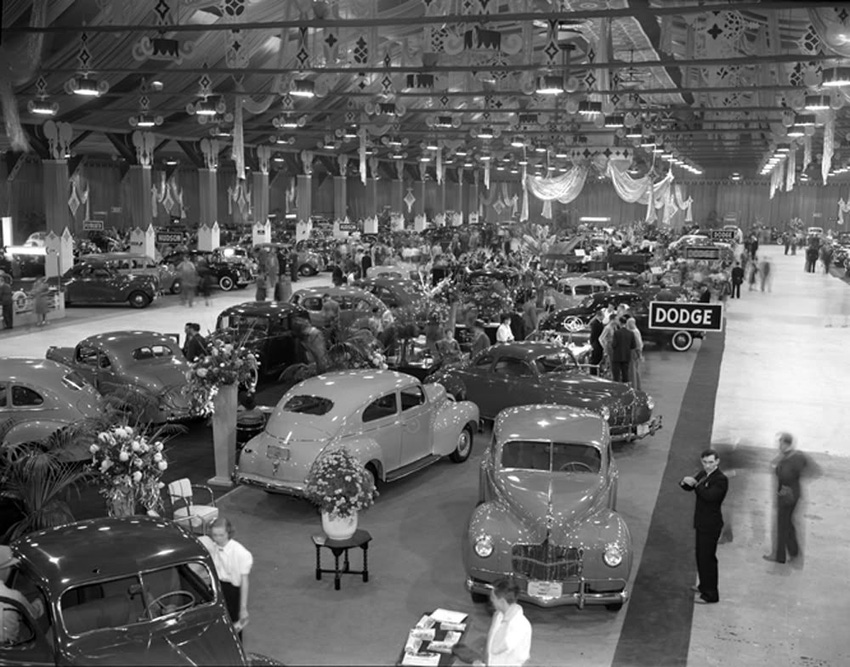 The 1939 National Automobile Show at Grand Central Palace in New York City