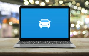 Car icon on computer (Getty)
