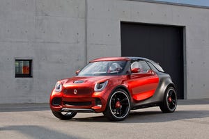 Electrically powered Smart Forstars concept unveiled last year in Paris