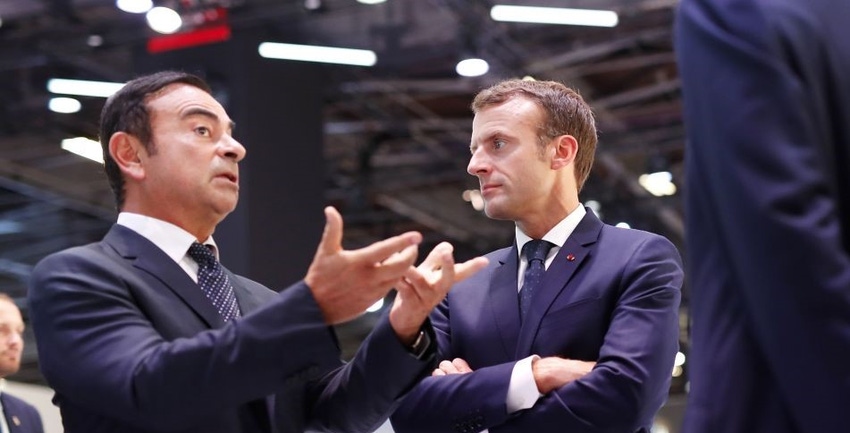 Ghosn Macron 2018 Getty Images