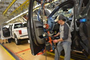 Ford today begins production of aluminumbodied rsquo15 F150 at Dearborn Truck Plant