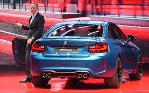 BMWrsquos Ian Robertson rolls onstage in new M2