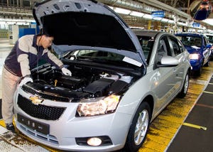 Strikes slowing output of popular Cruze sedan