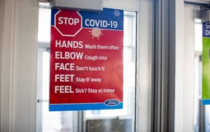 Ford COVID sign