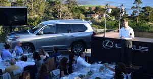 Lexus39 Brian Smith unveils refreshed LX SUV at Pebble Beach