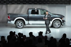 Ram CEO Fred Diaz shows rsquo13 Ram 1500 at New York auto show