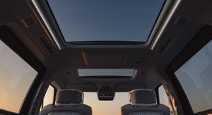 Volvo EM90 sunroof