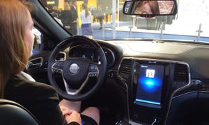 Delphi39s facial recognition and eyegaze system is demonstrated in concept vehicle at Frankfurt auto show