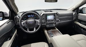 Uncluttered spacious Expedition cockpit puts controls information at fingertips