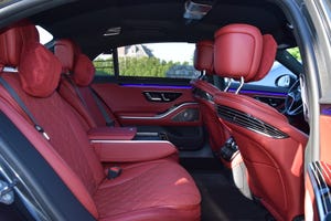 2021 Mercedes S-Class red 2nd row crossview