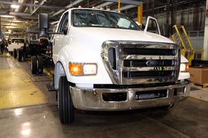Ford F650s rolling out of Escobedo Mexico plant