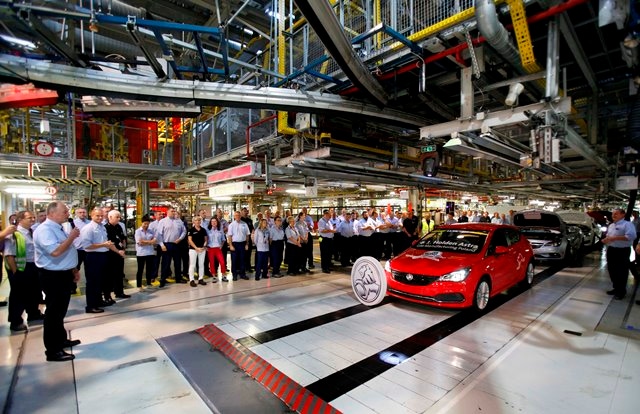 First Holden Astra rolls off line in Poland