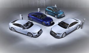 Audi’s new plug-in hybrid systems range from 295 hp to 443 hp.
