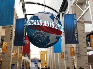 chicago auto show globe