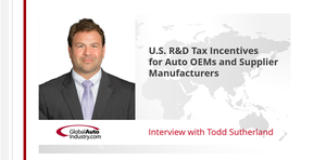 U.S. R&D Tax Incentives for Automakers, Suppliers