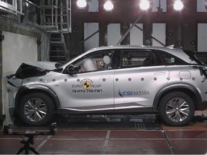 Hyundai Nexo fuel-cell vehicle gets top crash-test ratings.