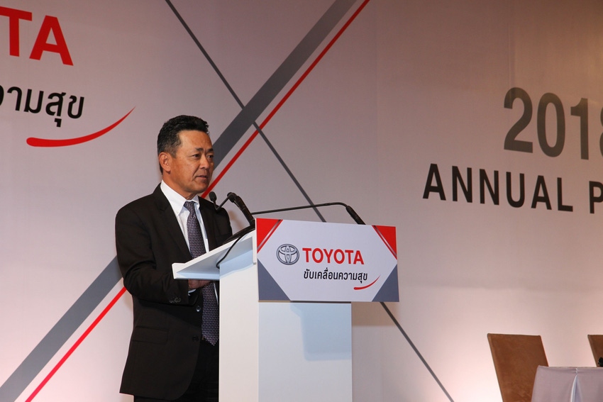 Toyota Thailand President Sugata reviews marketrsquos 2017 performance 2018 outlook