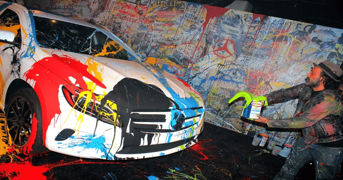 Mercedes-Benz Uses Live Art to Kick Off Concert Tour