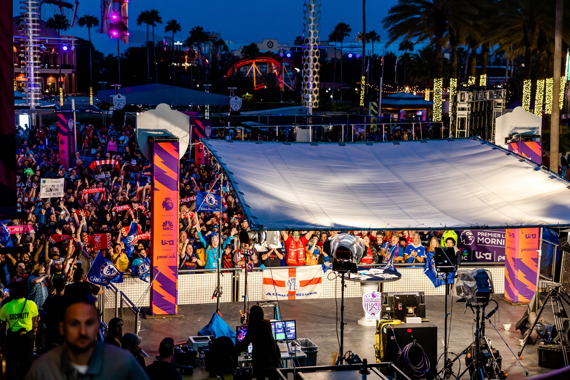 NBC Sports Hosts Huge Fan Event Inside a Theme Park