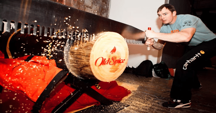 Old Spice Introduces New Products With Scent-Focused Showcase, Lumberjacks