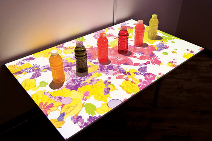 New Interactive Table Displays With Motion-Activated Projections