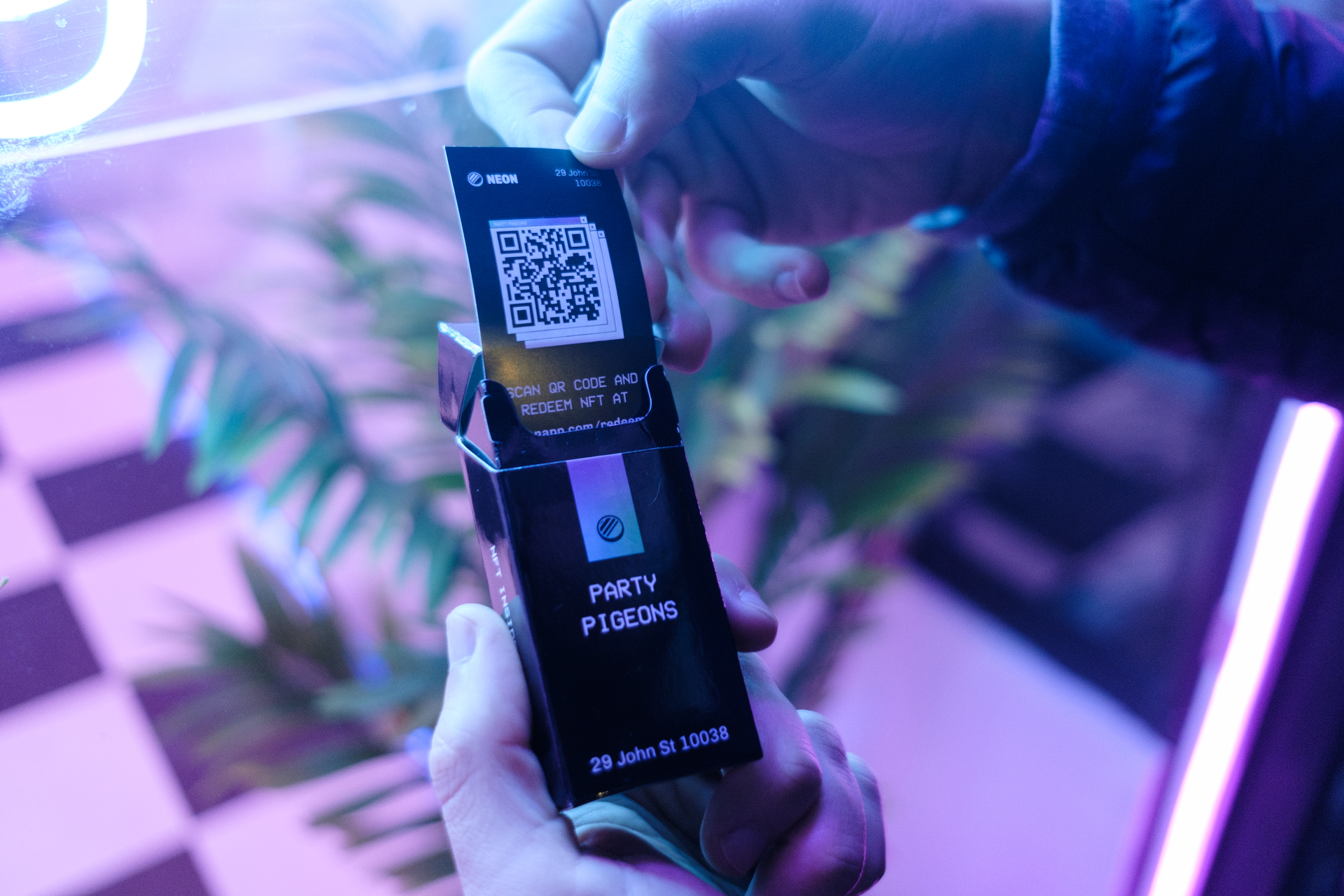 Neon's NFT Vending Machine in New York