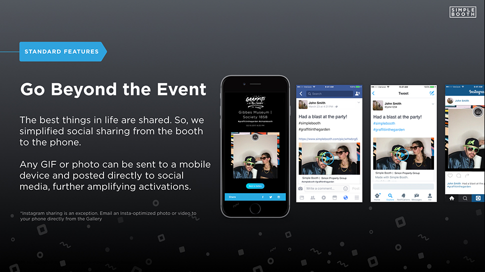 Simple Booth App Features
