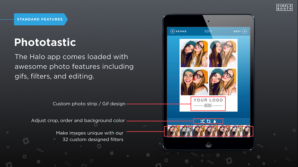Simple Booth App Features