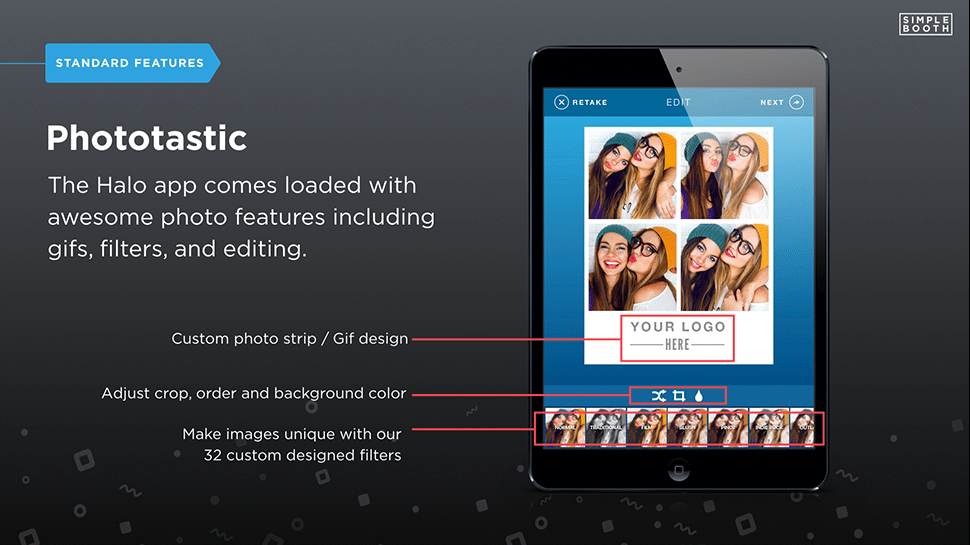 Simple Booth App Features