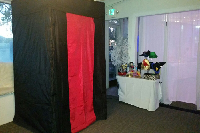 Enclosed Photo Booth Set Up