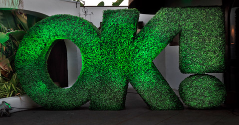 OK Marks Fifth Anniversary With Logo Topiary in L.A., Plus Four More ...