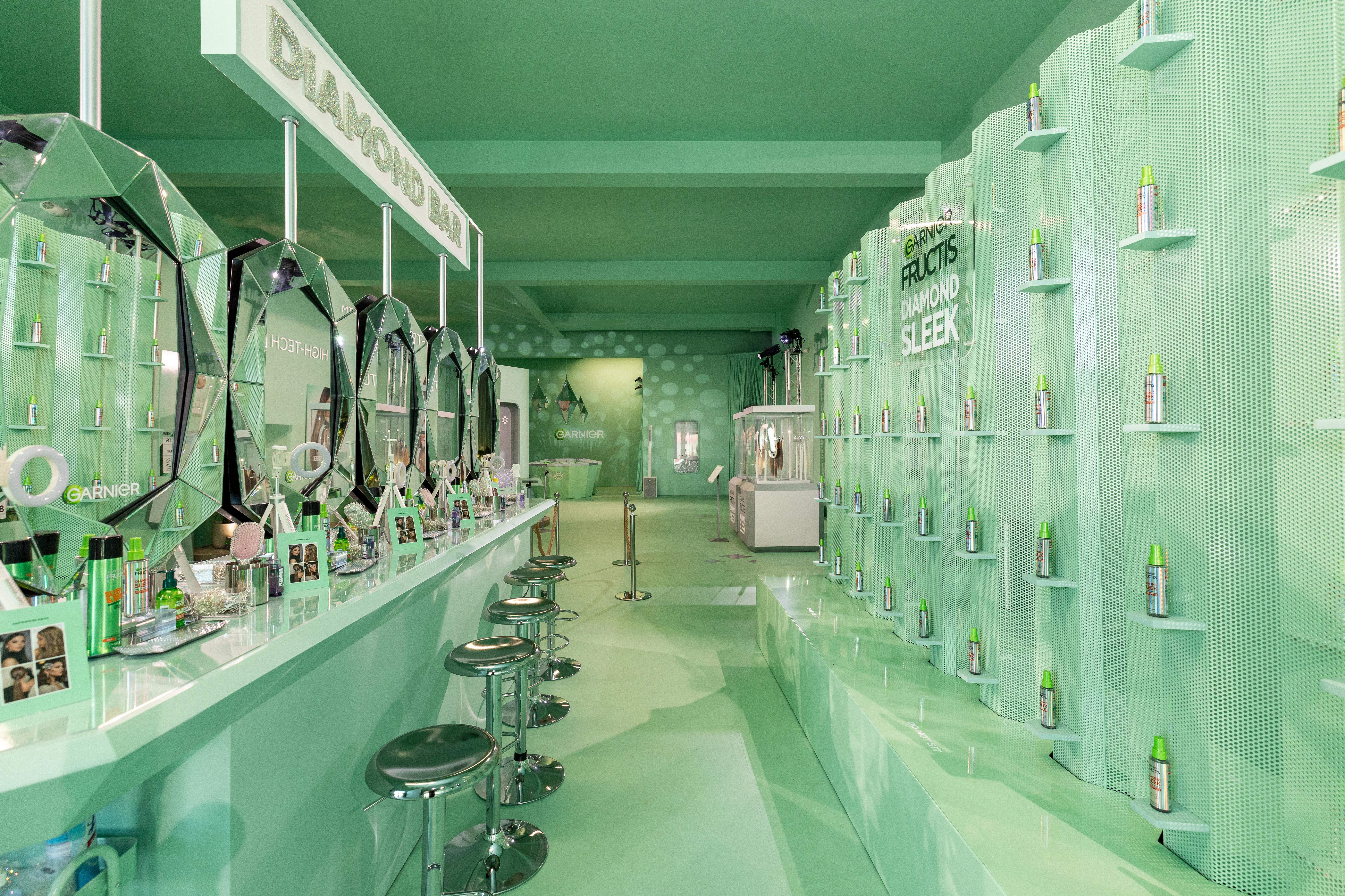Inside Garnier's Diamond Sleek Launch Pop-Up