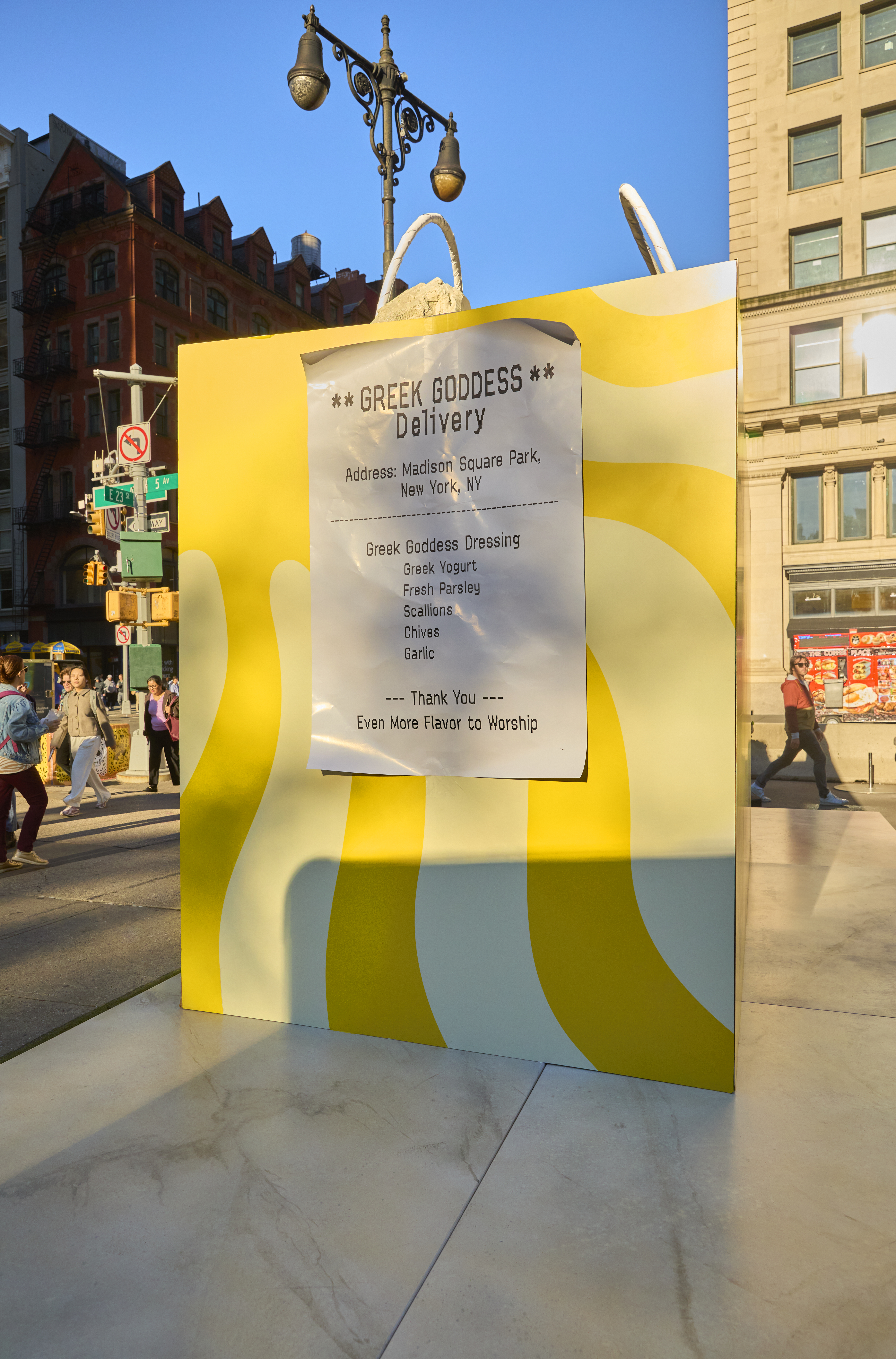 How This Restaurant Chain Brought a Giant Greek Goddess to NYC
