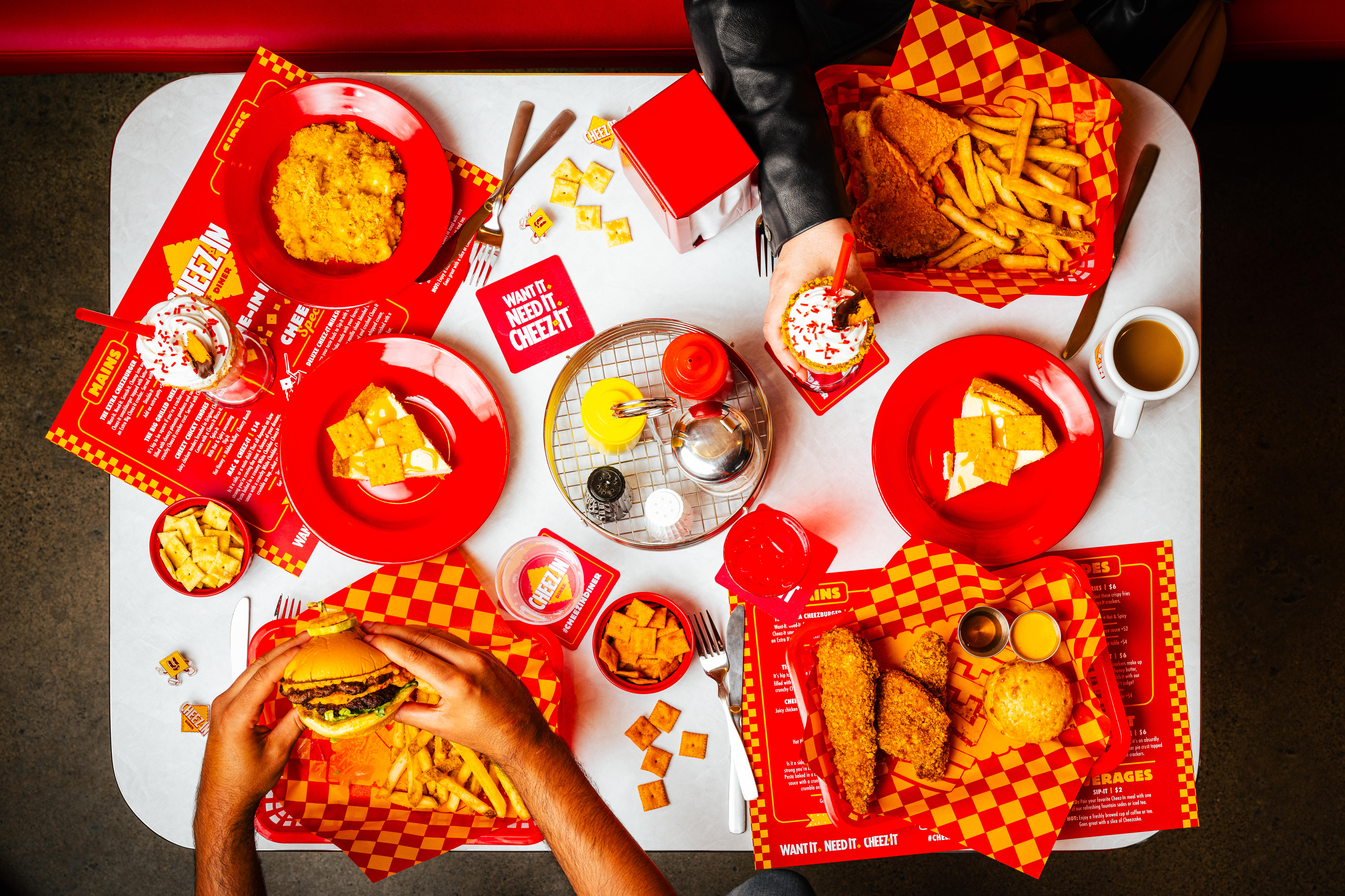 See Inside Cheez-It's Diner Experience with Its Over-the-Top Menu Items
