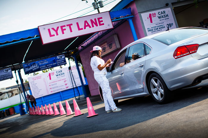 Why Lyft Painted This Car Wash Bright Pink