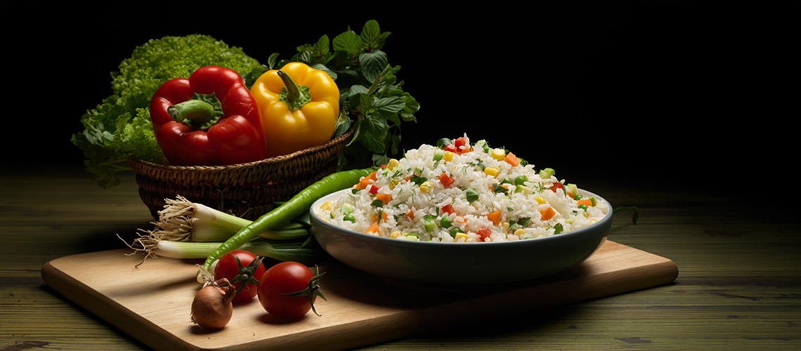 fluffy white rice pilaf 