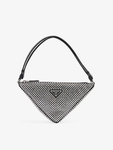 Prada: Brand-plaque embellished shoulder bag