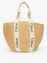 Chloe: Woody medium paper basket bag