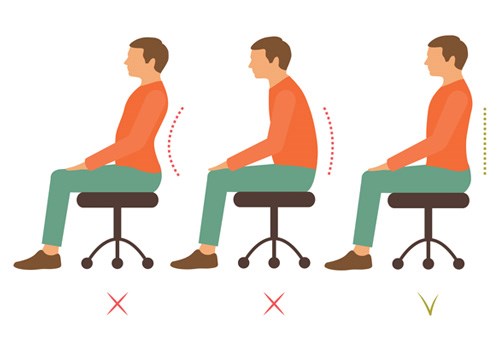 correct sitting posture