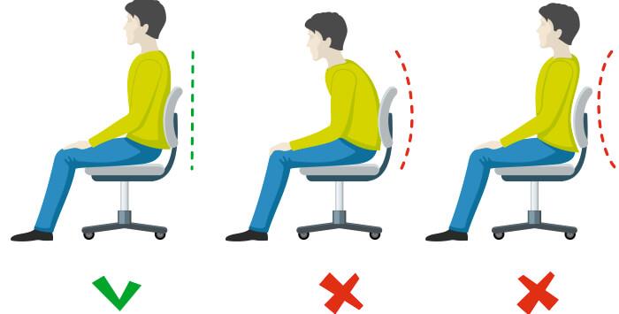 Avoid common posture mistakes