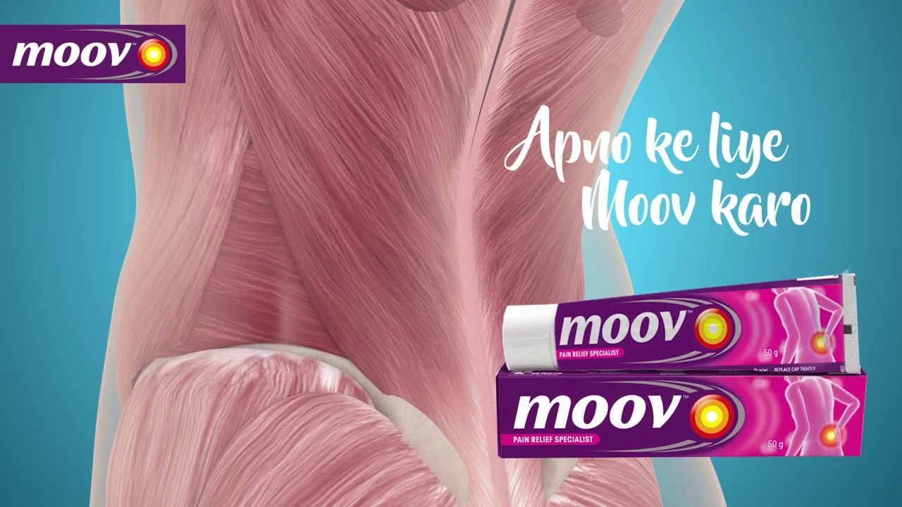 Kamar dard ko door karo MOOV karo.