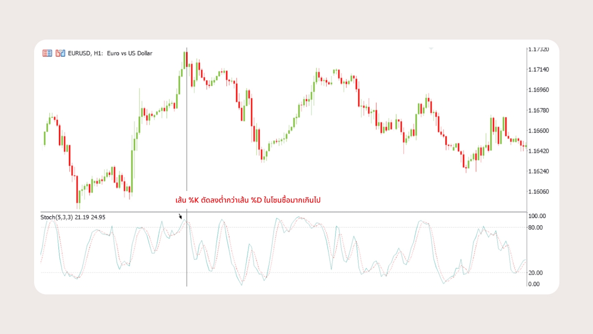 Stochastic Oscillator – โมเมนตัมและการกลับตัว