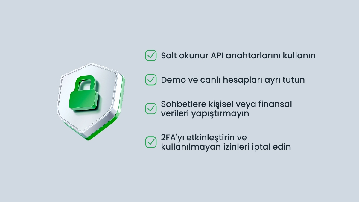 Güvenlik ve veri koruma kontrol listesi