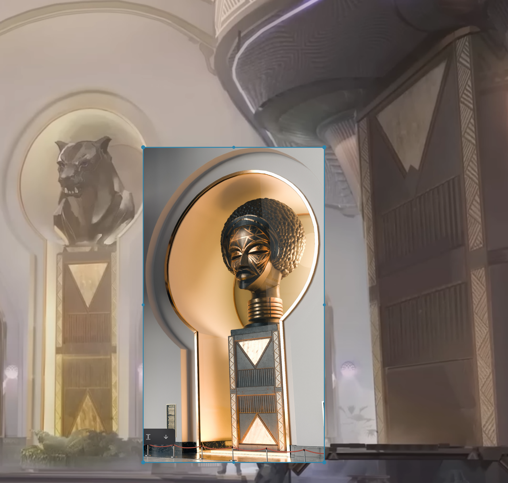 A comparison of Jeryce Dianingana's art versus concept art for Marvel Rivals.