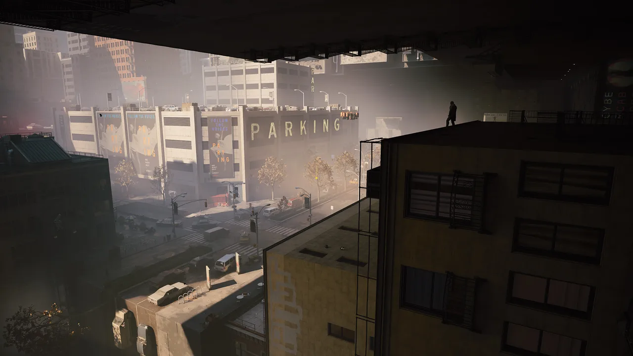 Control Resonant protagonist Dylan Faden looks out over an altered cityscape. Control Resonant protagonist Dylan Faden looks out over an altered cityscape.
