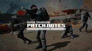 The Patch Notes logo in white overlaid on a screenshot depicting four players swerving an explosion in PUBG The Patch Notes logo in white overlaid on a screenshot depicting four players swerving an explosion in PUBG