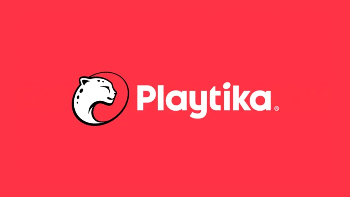 Logo for mobile game publisher Playtika. Logo for mobile game publisher Playtika.