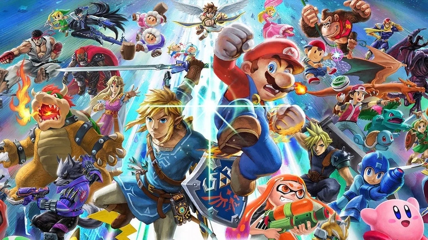 Cover art for Nintendo's Super Smash Bros. Ultimate.