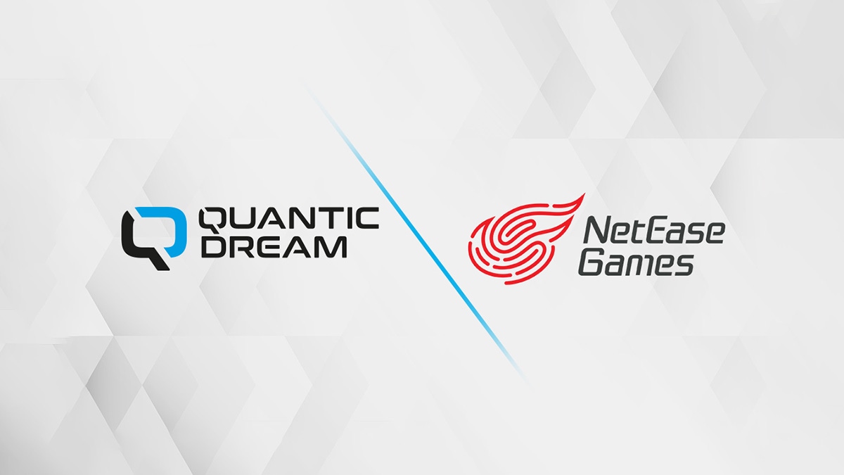 The Quantic Dream and NetEase logos side by side The Quantic Dream and NetEase logos side by side