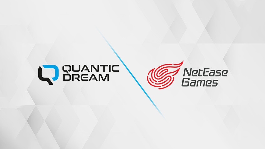 The Quantic Dream and NetEase logos side by side